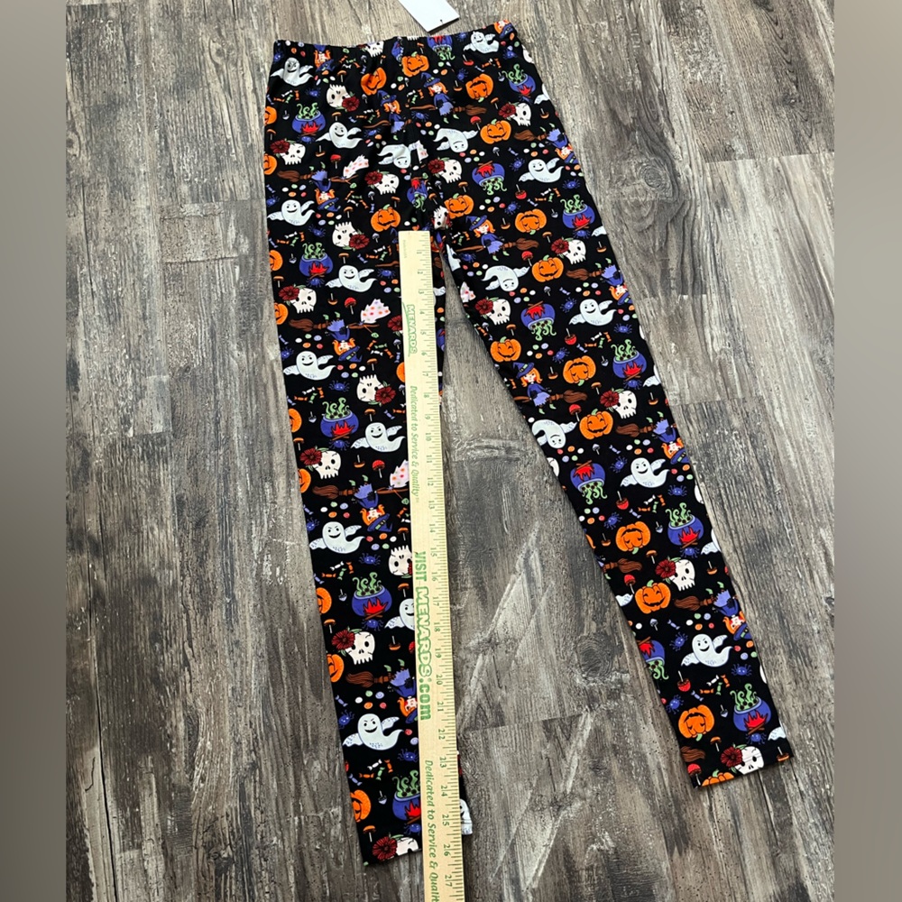 My LaLa Leggings Women’s Set of 2 Halloween Design NWT One Size Stretchy - Picture 7 of 8